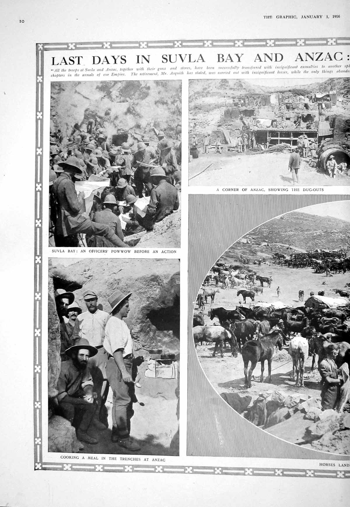 Old 1916 War Sulva Bay Anzac Dug-Outs Trenches General Post Office So 20th