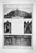 Old 1916 Buddhist Temple Boro-Boedoer Java Ada Reham Actress Humber S 20th