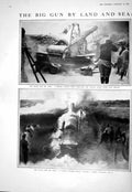 Old 1916 War Asiatic Coast Cape Helles Naval Gun French Weapon Railwa 20th