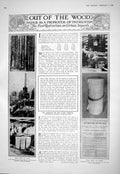 Old 1916 Paper Manufacture Norway Pine Trees Ship Liner Appam Harriso 20th