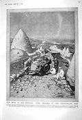Old Print 1916 Syria Motor Car Hindu Humour British Lion India Britannia 20th