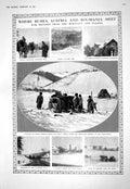 Old 1916 Russian Artillery War Snow Carpathians Bukovina Galicia Thea 20th