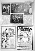 Antique Print 1916 Malleson Theatre Siers Parkwood Hospital Emney Watermans