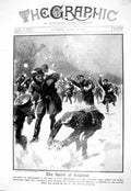 Antique Print 1916 War Spirit Camaraderie Army Siers Snowball Fight Gunners