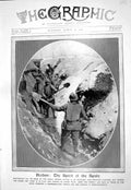 Old Print 1916 War Scene Digging Communication Trench Siers Verdun Photo 20th