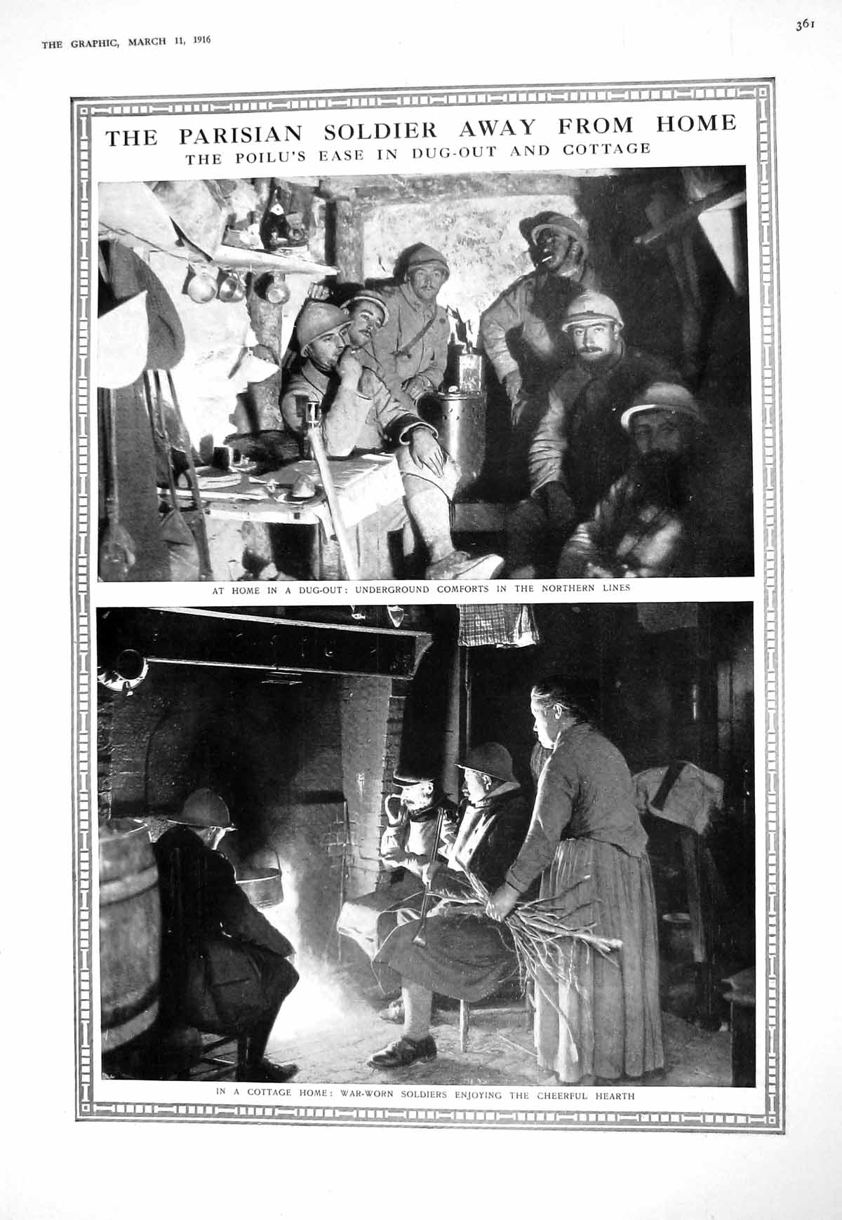 Old Print 1916 French War Sier Poilu Cottage Motor Bacteriological Labor 20th