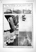 Old 1916 Dutch Ship Tubantia Red Cross Saint Margaret Kite-Balloon Vo 20th