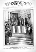 Old Print 1916 Turkish Standards Flags Erzerum Russian Army Tiflis Photogr 20th