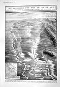 Old 1916 War Map Kut Mesopotamia Ward Baron Mackintosh Simpson Lady Page 20th