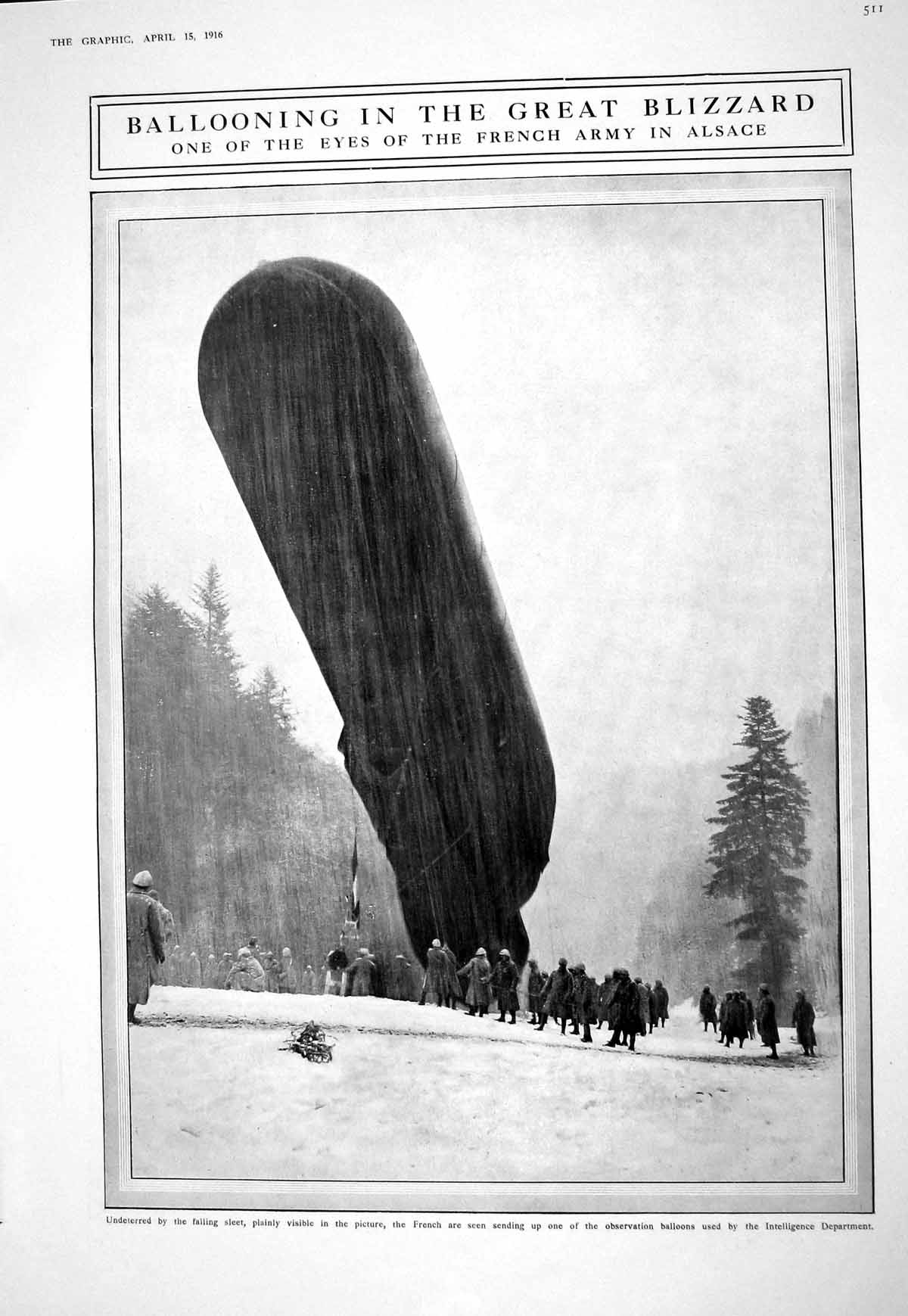 Old 1916 War Observation Balloons French Army Alsace Women Children G 20th