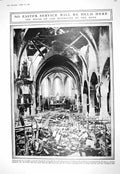 Old 1916 Ruined Church War Huns Ispahan Mosque Beleaguered Pillars Sh 20th