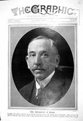 Original Old Antique Print 1916 Photograph Hughes Prime Minister Australia An