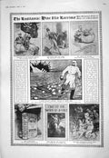 Old 1916 Grim Italian Cartoon Germany Pirates Lusitania Children Nurs 20th