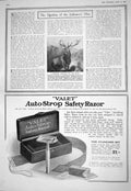Antique Print 1916 Landseer Monarch Glen Stag Valet Auto-Strop Safety Razor