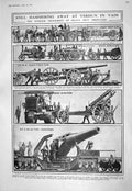 Old 1916 War Procession Heavy Hun Verdun Howitzer Field Gun Neidhart 20th