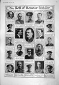 Old 1916 War Honour Reeves Elkington Stevens Scobie Bowlby Parkin Bak 20th