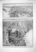 Old Print 1916 War Greece Bulgaria Map German Africa Rhodesia Siers Alde 20th