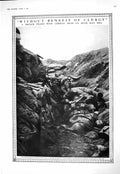Old Print 1916 War German Siers Trench Dead Man Hill Food Rations Britis 20th