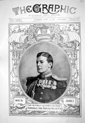 Old Print 1916 Photograph Victor North Sea Fight Admiral Sir David Beatty 20th