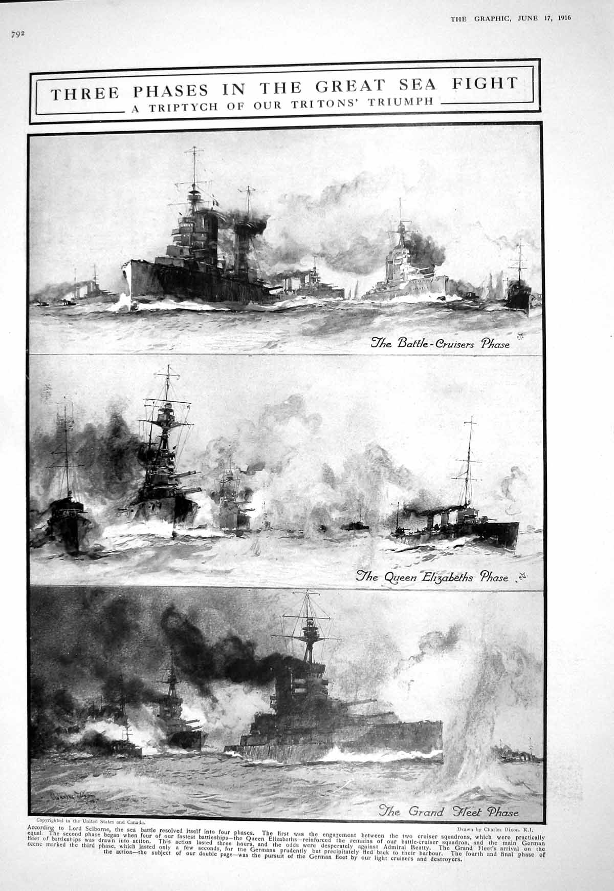 Old 1916 War Ships Queen Elizabeth Battle Cruiser Williams Arthur Kit 20th