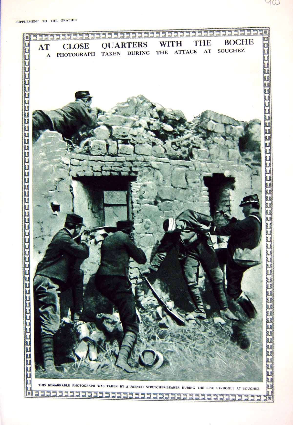 Old Print 1916 War Boche Siers Souchez Prince Pasha Greek Hospital Sulta 20th