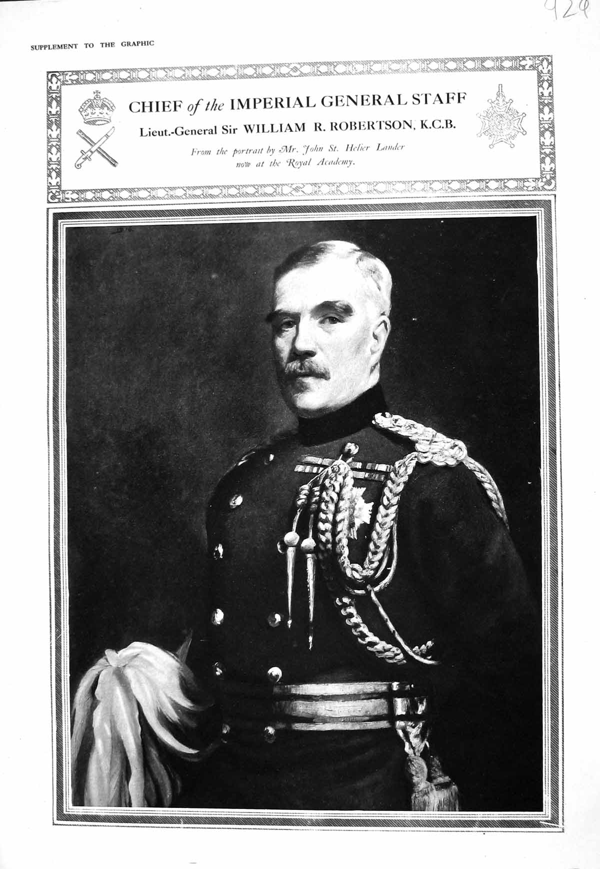 Old 1916 Chief Imperial General William Robertson Prisoners Train Pic 20th