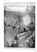 Print 1916 Treason Trial Court Roger Casement Avory Horridge Throssell War Re