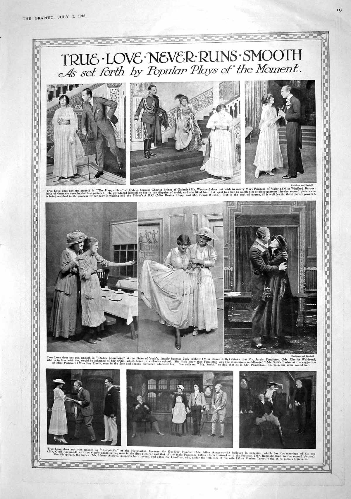 Old 1916 Theatre Play Raymond Aynesworth Bach Kelly Barnes New Zealan 20th