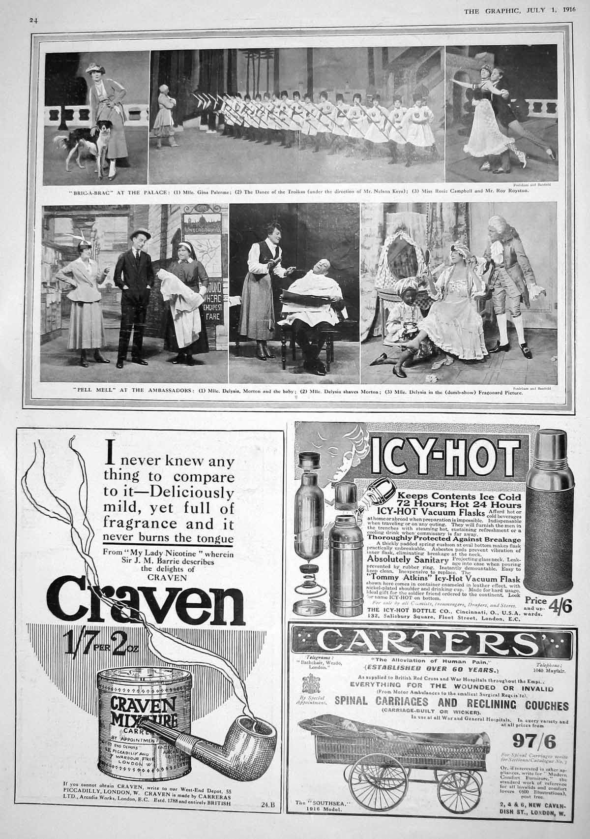 Old 1916 Theatre Palerme Keys Royston Delysia Craven Calvert Burberry 20th