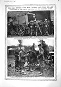 Old Print 1916 Canadian Siers War Field Dressing Station Railway Ambulan 20th