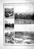 Old 1916 War Howitzer Gun Fricourt Battle Field German Trench Map Fra 20th