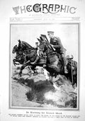 Old Antique Print 1916 War Siers Horsemen Training Trench Work Photograph 20th