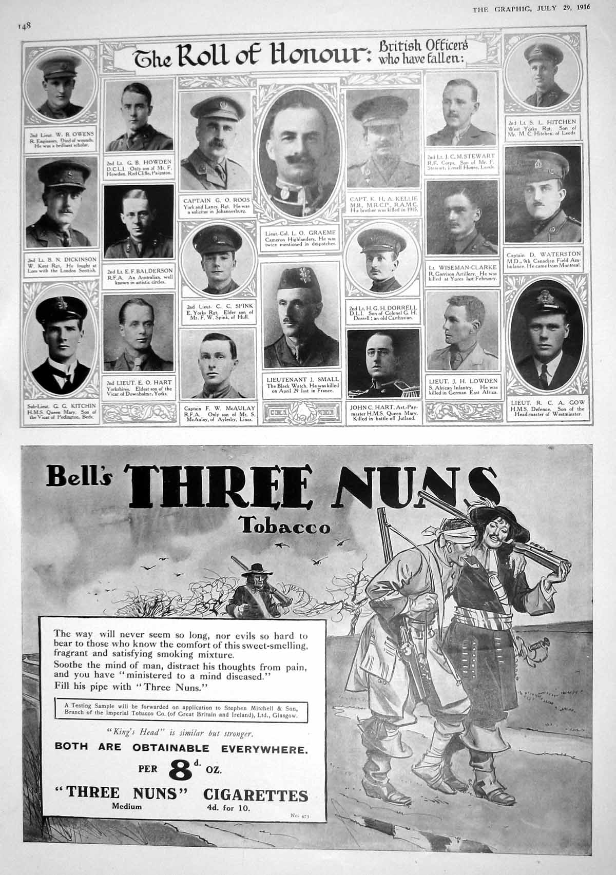 Old 1916 War Dead Graeme Roos Howden Small Hart Lowden Gow Kellie Ste 20th