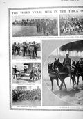 Old Print 1916 War Siers Lloyd George Anzac Prisoners Hughes Lewis Gun P 20th