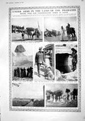 Old 1916 Expeditionary Egypt War Red Cross Nurses Alexandria Cairo Sm 20th