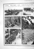 Old Print 1916 War Russian Siers General Sakharoff Balkan Church Gargoyl 20th