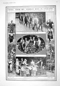 Old 1916 Serbian Boys England Working Orchard Fruit Kelly Monro Halla 20th