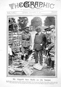 Old 1916 Mr. Asquith Somme Lloyd George Verdun Marne War Graves Thiep 20th
