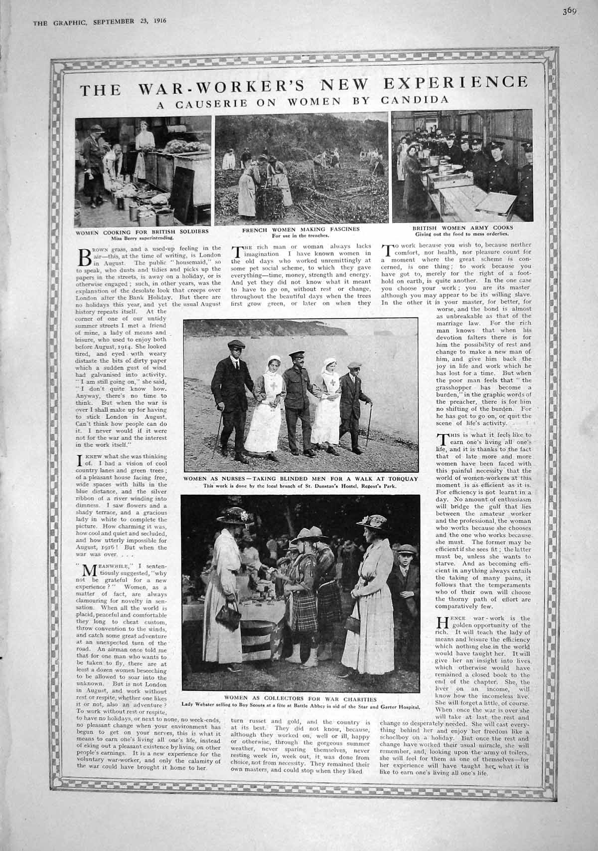 Old 1916 War Women Workers Berry Nurses Webster Colonel Mazarakis Sal 20th