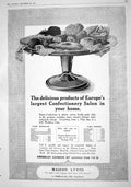 Old Print 1916 Advertisement Maison Lyons American Candies Confectionery 20th