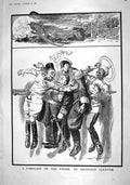 Antique Print 1916 Great Push Reginald Cleaver War Men Uniforms Long Sword 20th