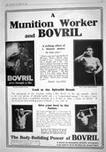 Antique Print 1916 Munition Worker Bovril Mappin Webb George Robey Concert 20th