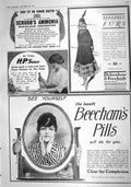Old 1916 Beechams Pills Debenham Freebody H.P. Sauce Scrubbs Ammonia 20th