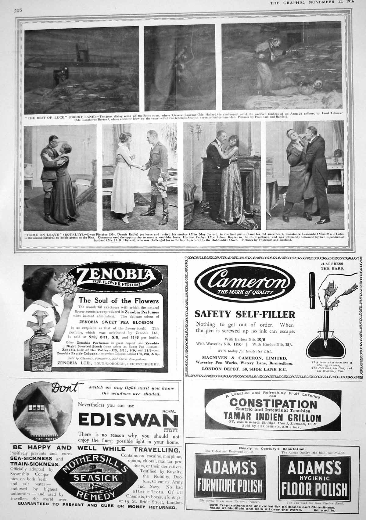 Old 1916 Theatre Hallard Burton Lohr Eadie Hignett Royce Razor Sauce 20th