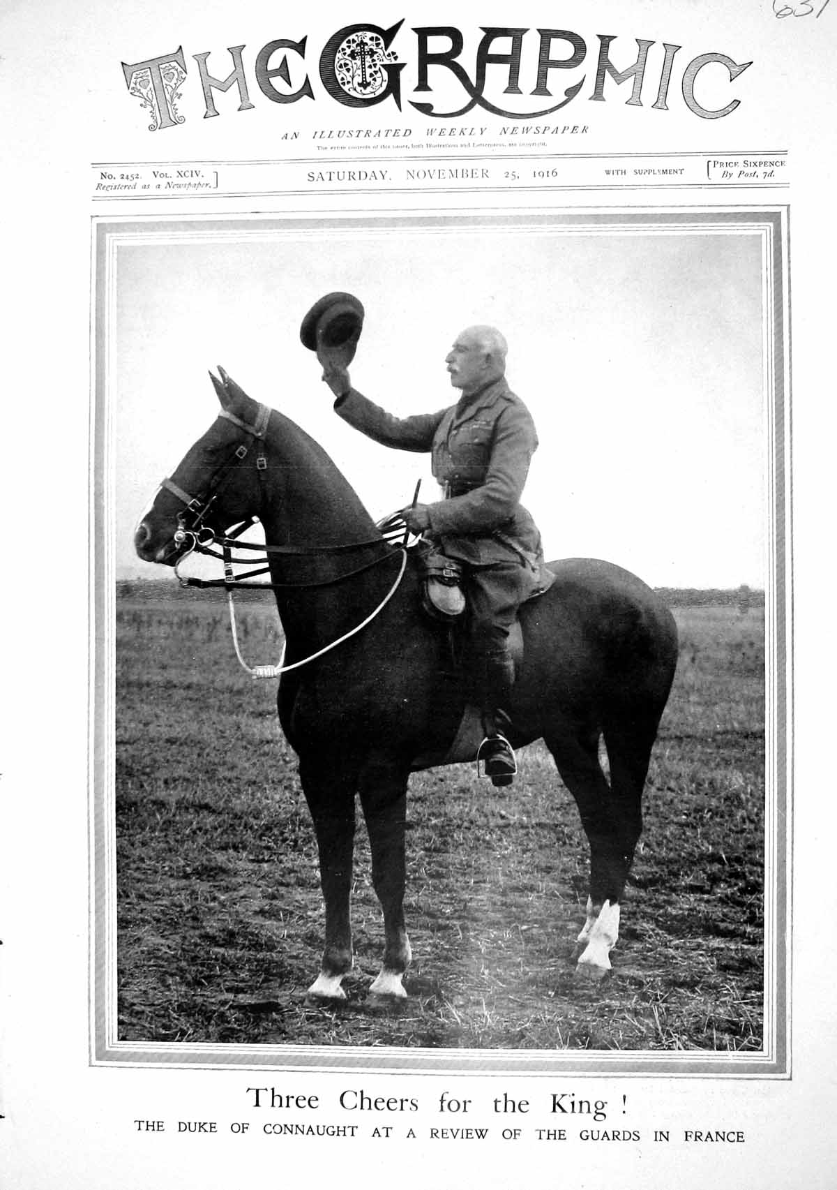 Old 1916 Duke Connaught Horse Guards France Ship Arabia Monastir War 20th