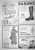 Old Print 1916 Lea Perrins Saxone Debenham Freebody Colman'S Mustard Bath 20th