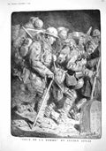 Old Print 1916 War Siers Ceux De La Somme Officer Arranging Billets Fran 20th