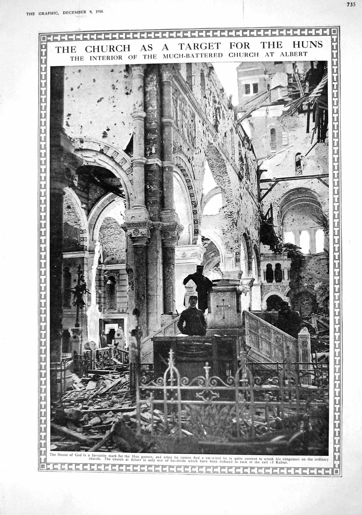Old 1916 War Bombed Church Albert Laboratory Shot Fantasy Scene David 20th