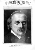 Print 1916 Portrait Lloyd George Premier Liberal Reform Club Churchill Birrell