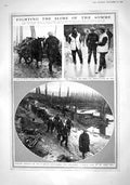 Old Print 1916 War Battle Somme Siers Officers Mess Gordon Highlanders V 20th